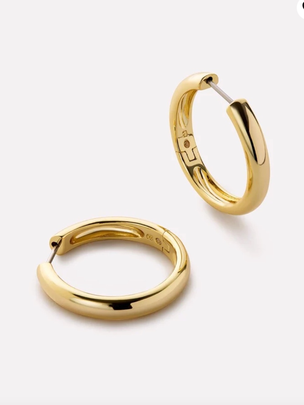 Ana Luisa Giulia Large Gold Hoop Earrings